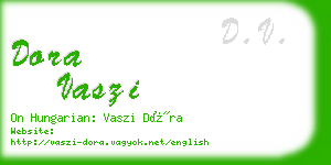 dora vaszi business card